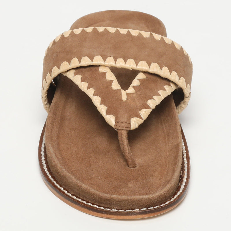 White Sun - Mules Caelum - Ante de cabra camello - Camel+Beige