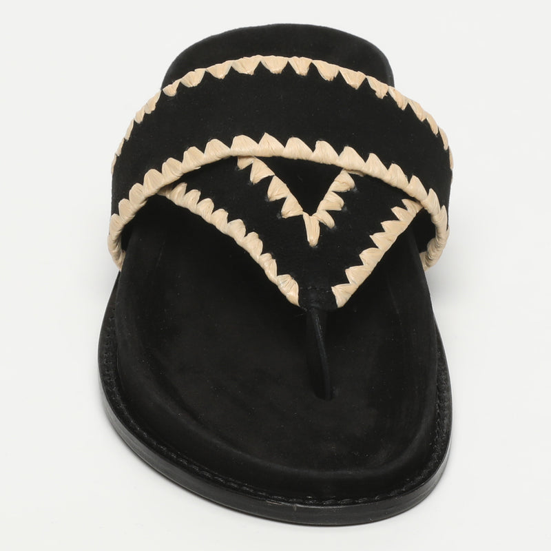 Caelum Mules - Black + Beige
