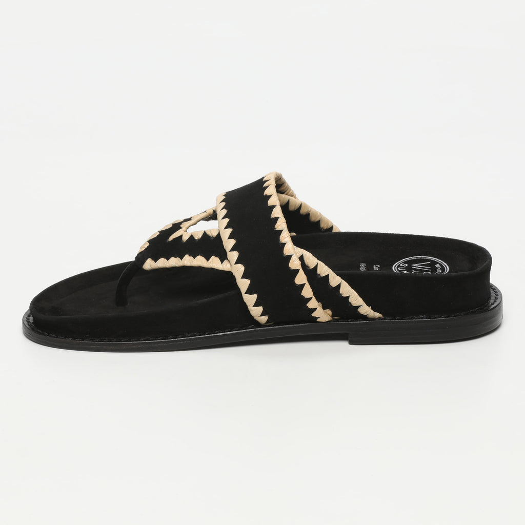 Mules Caelum - Black + Beige