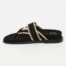 Caelum Mules - Black + Beige