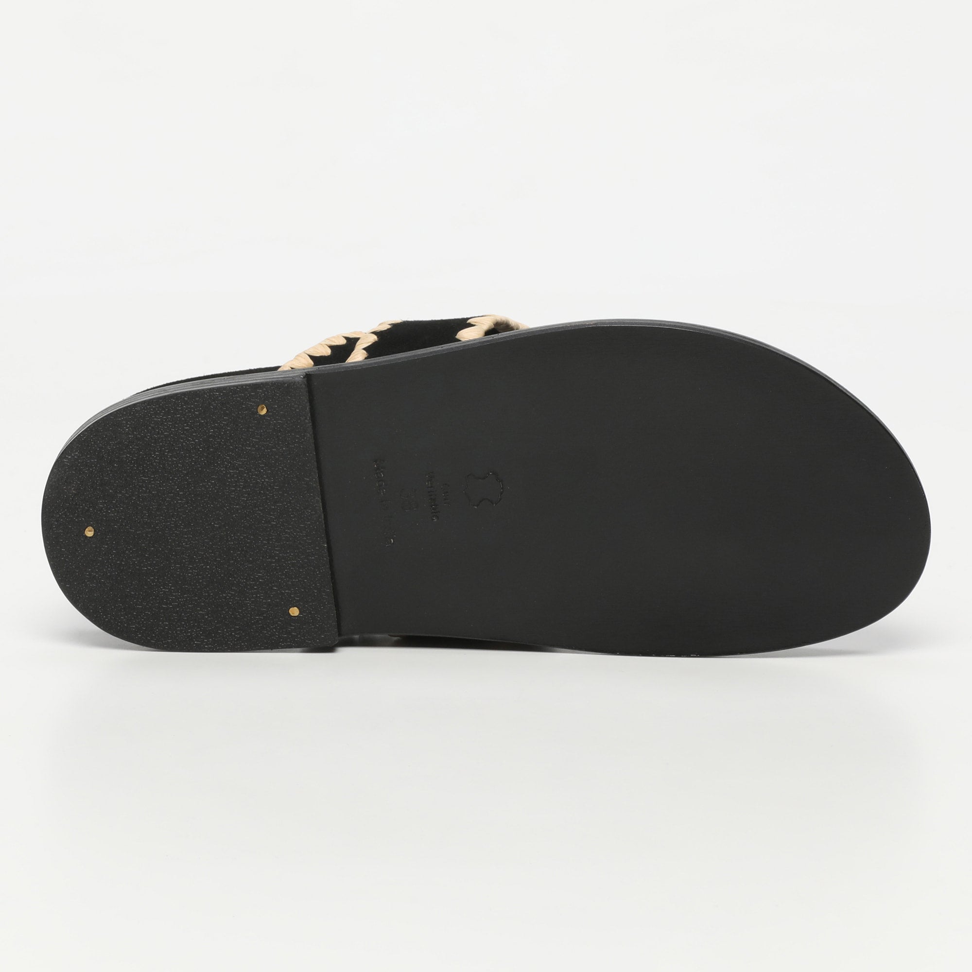 Mules Caelum - Black + Beige