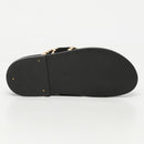 White Sun - Mules Caelum - Ante de cabra negro - Negro+Beige