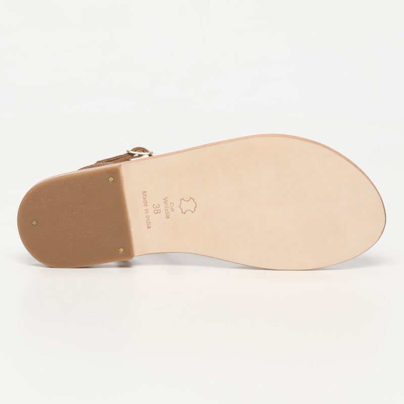 Sol Blanco - Sandalias Faelina - Gold Buff - Oro