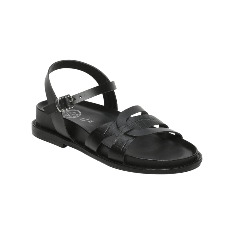 Lunara Sandals - Black Croco