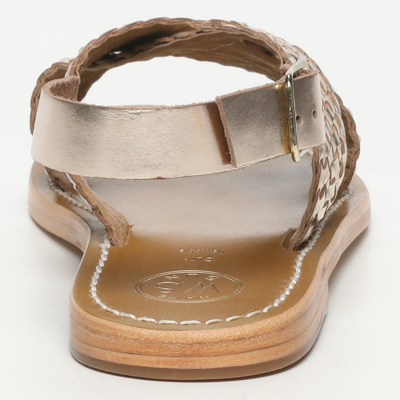 Sol Blanco - Sandalias Monica - Dorado Buff - Dorado