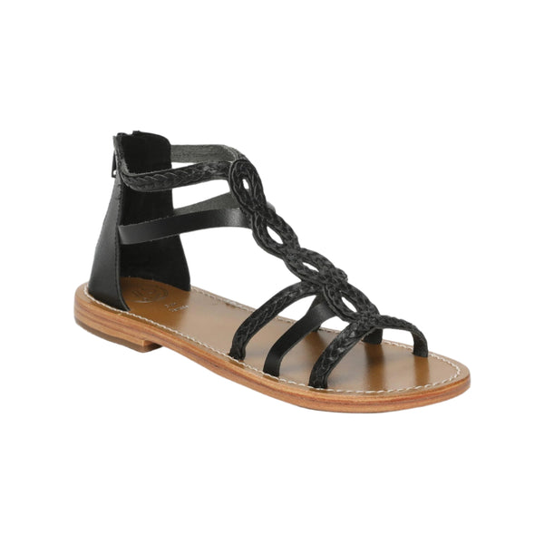 White Sun - Mirella Sandals - Black Buff - Black