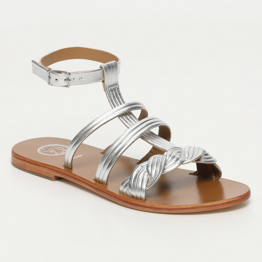 Sandalias Carmesi - Silver