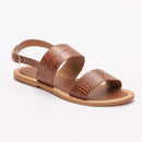 Sandales Giovanna - Camel Croco