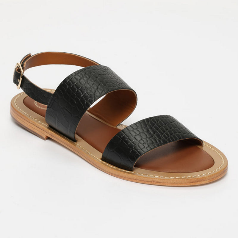 Sandales Giovanna - Black Croco