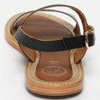 Giovanna Sandals - Black Croco