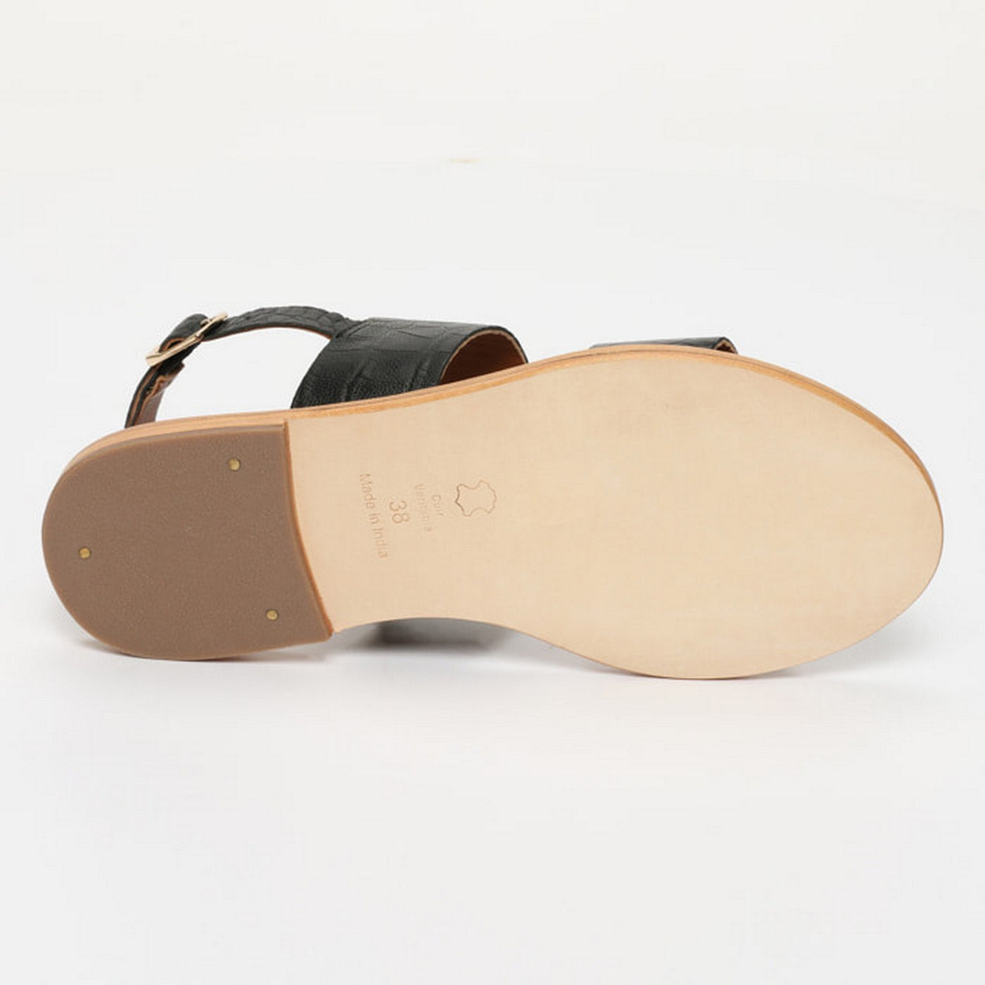 Giovanna Sandals - Black Croco