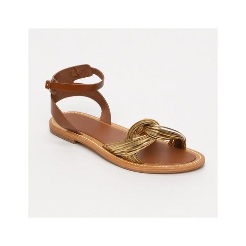 Oltria Sandals - Camel+Gold