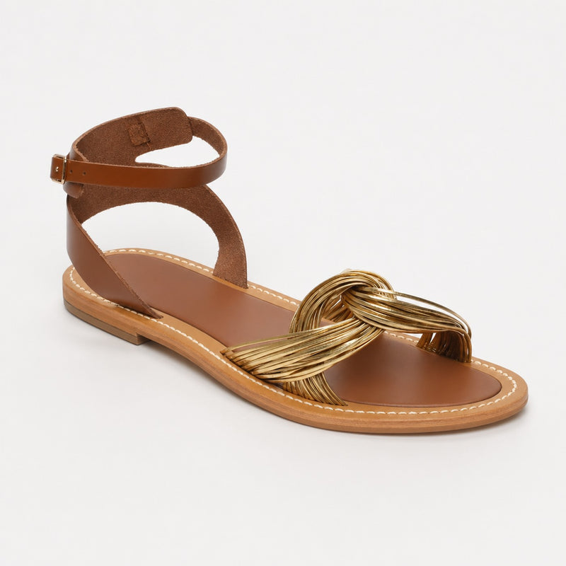 Sandales Oltria - Camel+Gold