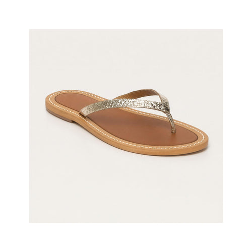 Dariela Sandals - Light Gold Croco