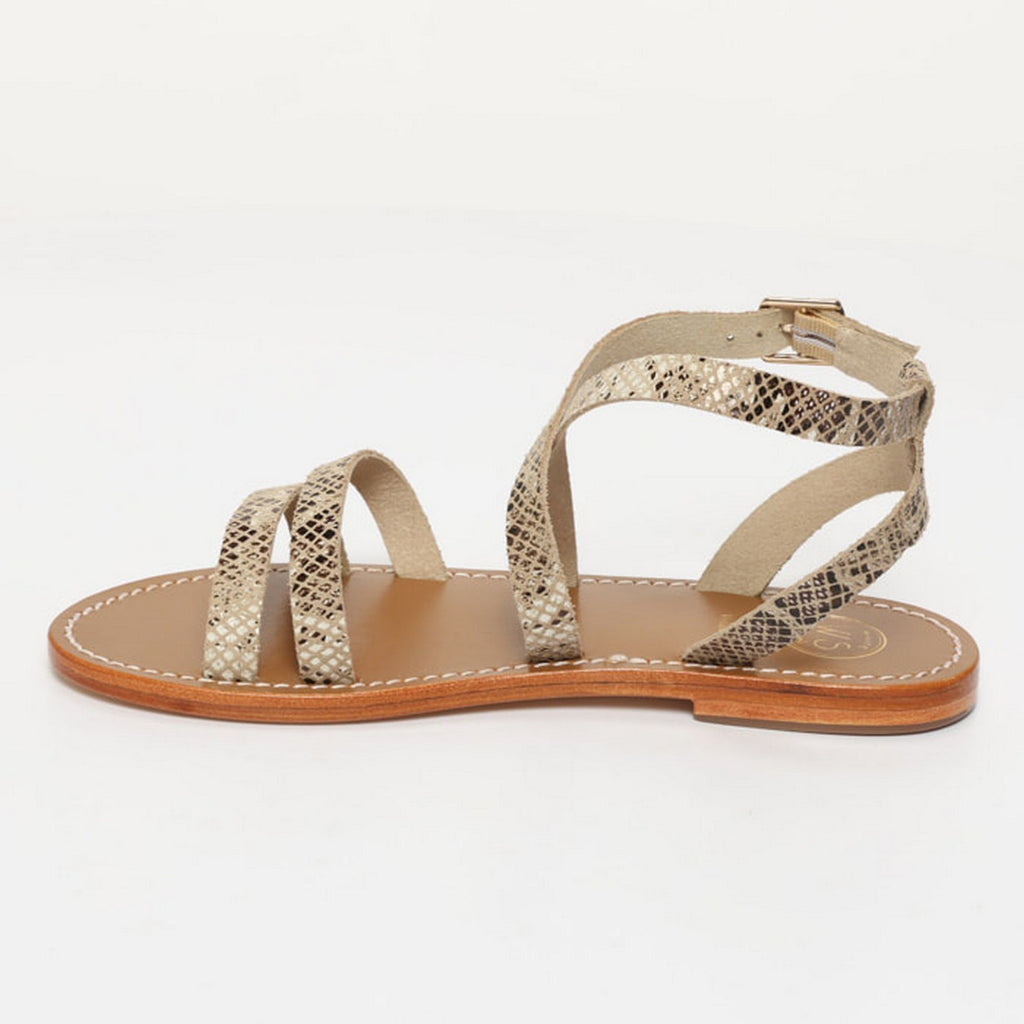 Sandalias Lesia - Beige Snake