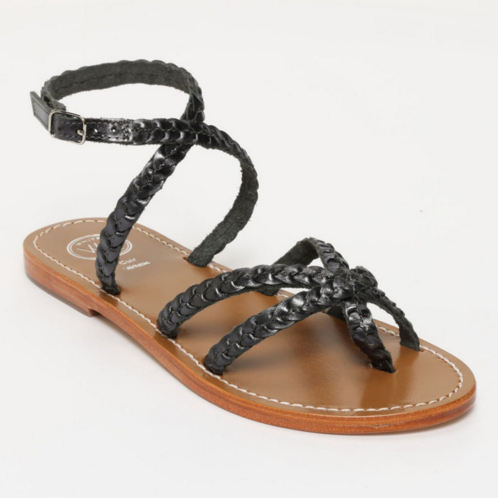 Sandalias Perla - Black Metal