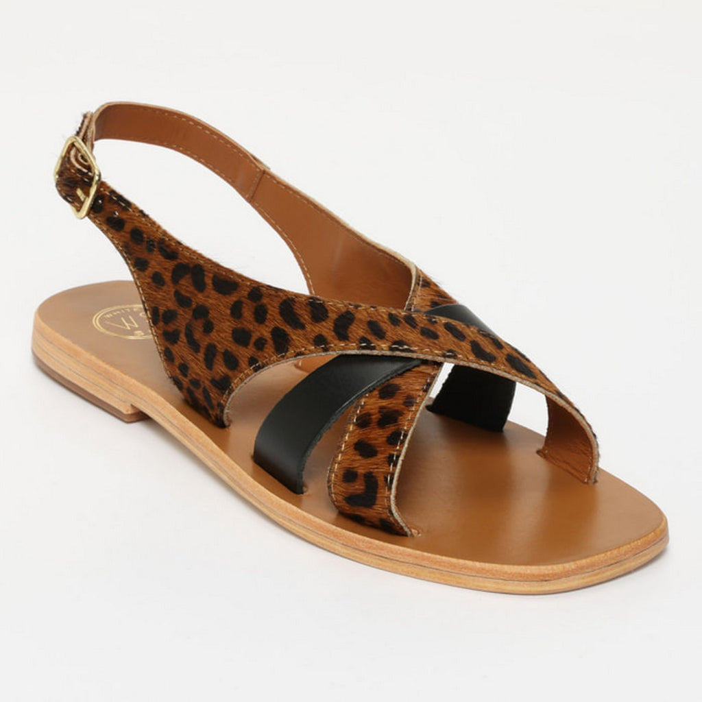 Sampaya Sandals - Leopard+Black