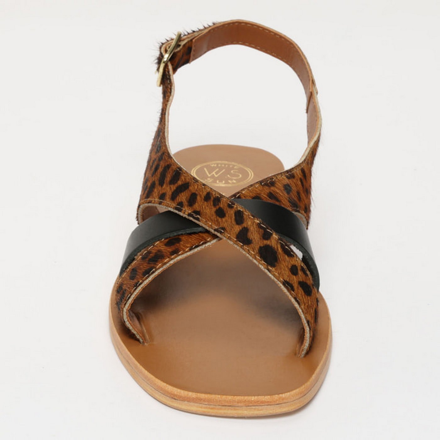 Sampaya Sandals - Leopard+Black