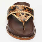 Sandalias Caelum - Brown Snake+Beige