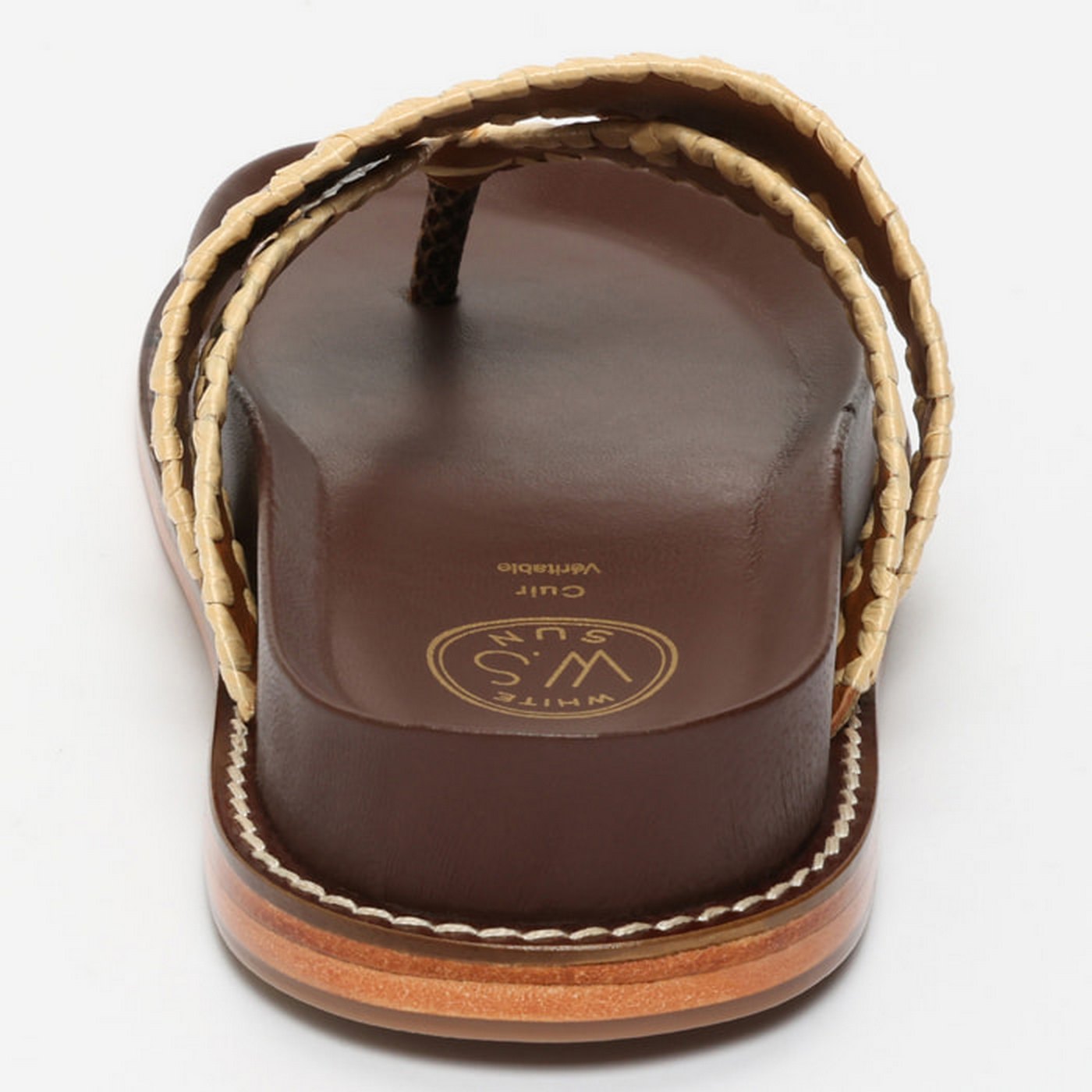 Sandalias Caelum - Brown Snake+Beige