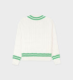 Jersey Src Cableknit - Cream/Clean Mint - Mujer