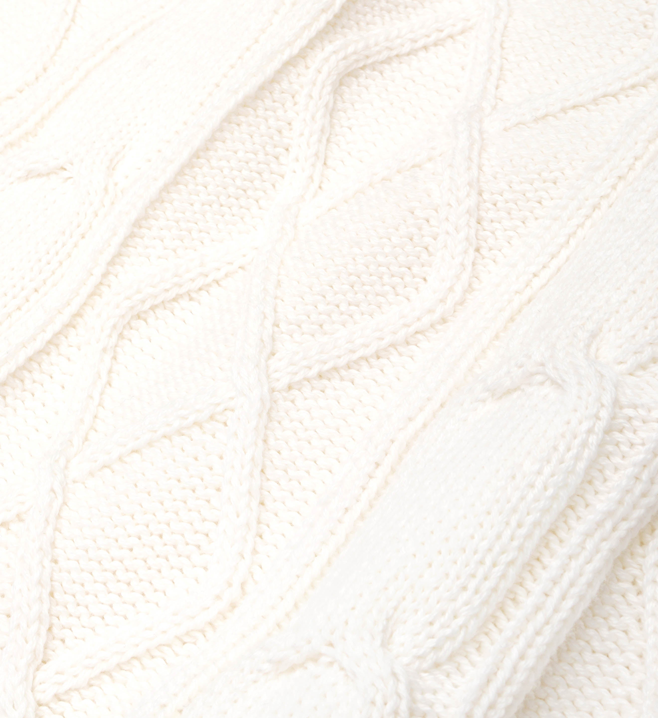 Jersey Src Cableknit - Cream/Clean Mint - Mujer