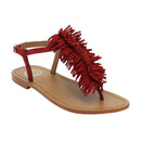 Sol Blanco - Sandalias Hydatina - Ante de Cabra Rojo - Rojo