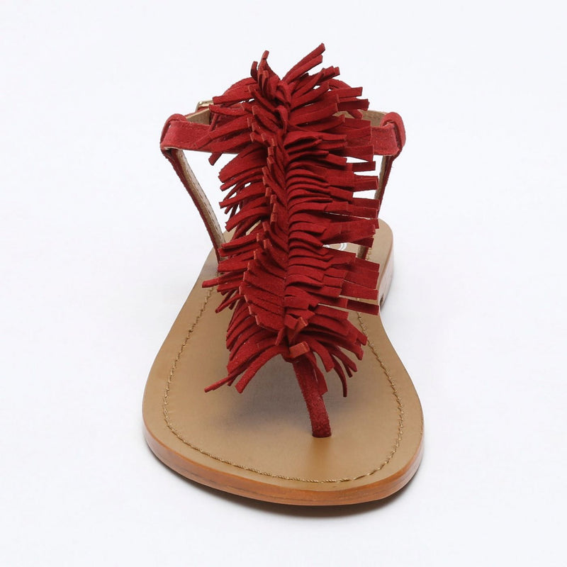 Sol Blanco - Sandalias Hydatina - Ante de Cabra Rojo - Rojo