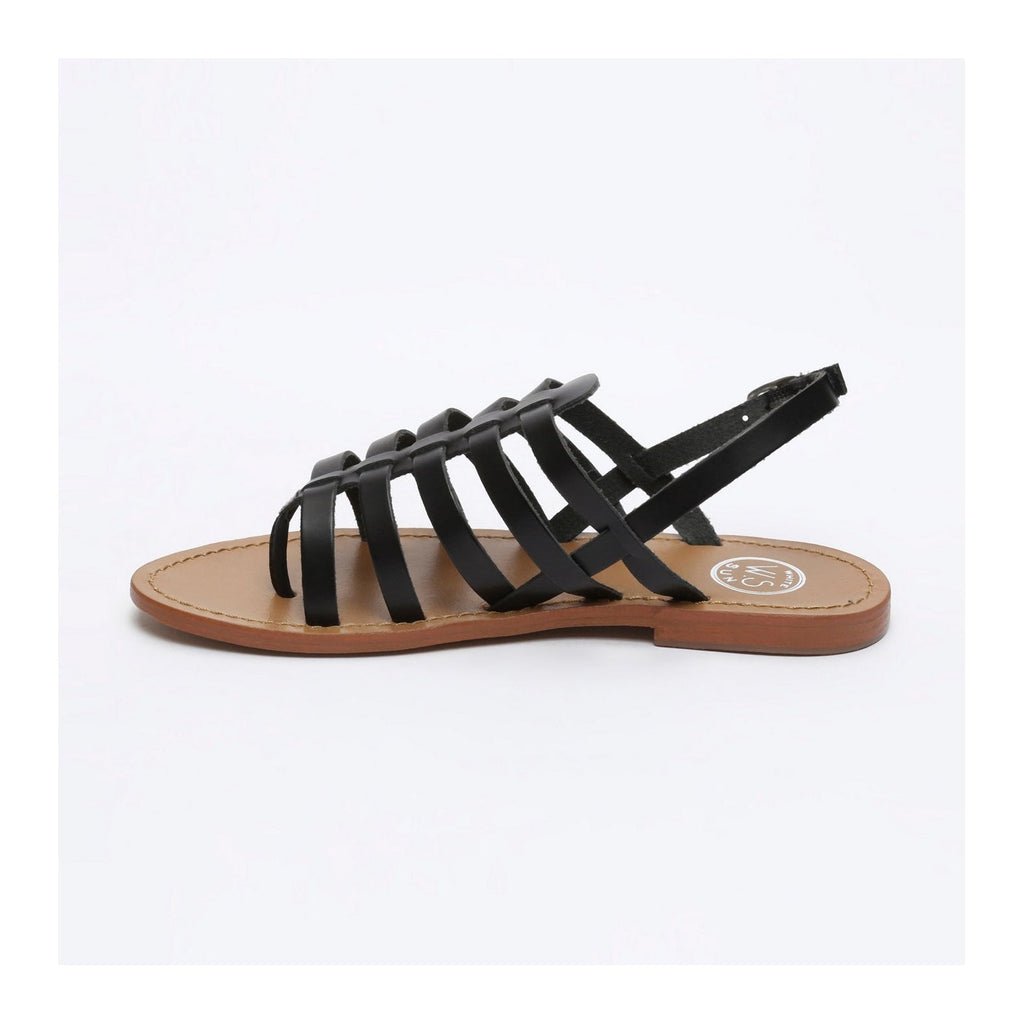 White Sun - Sandalias Fusinus - Black Buff - Black