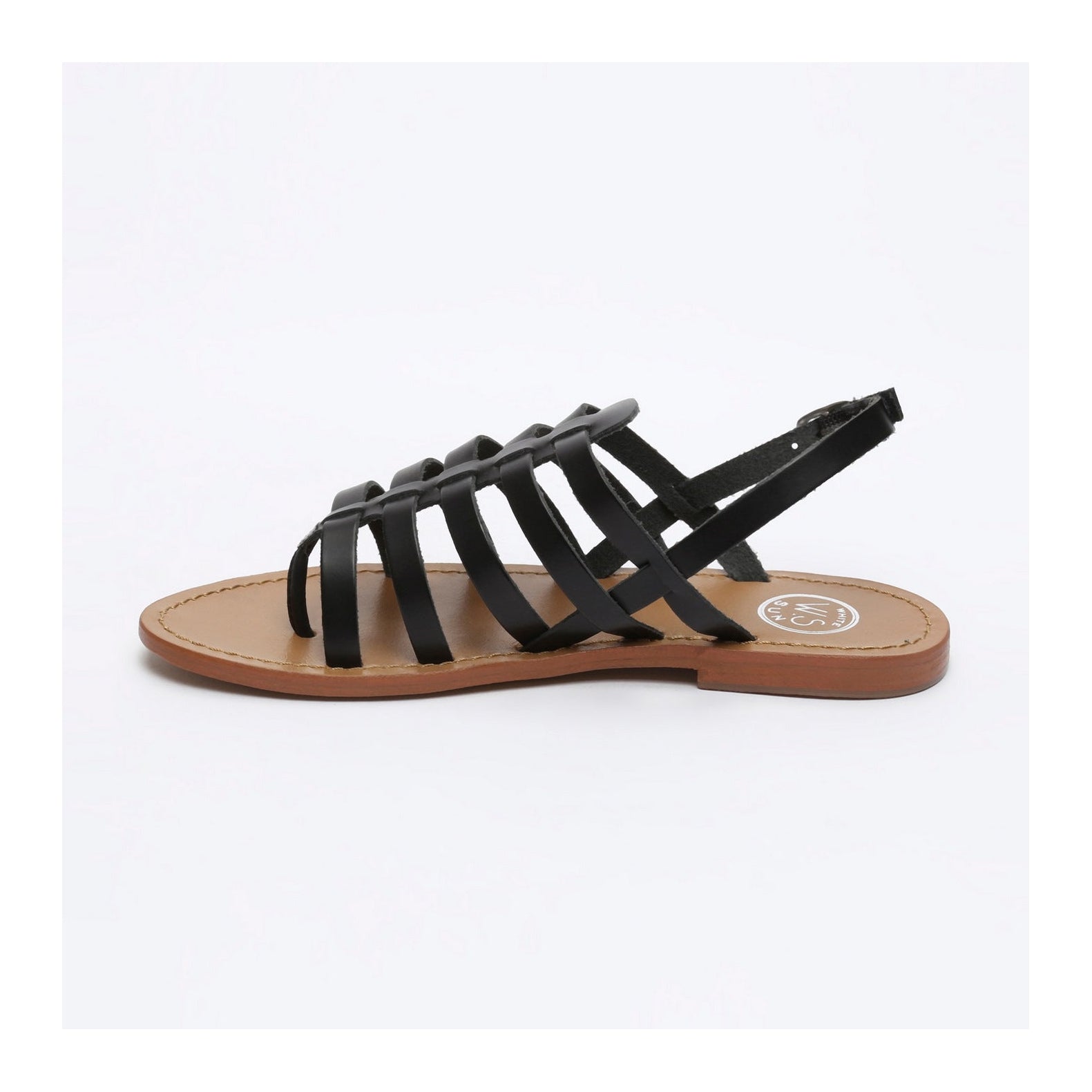 White Sun - Sandalias Fusinus - Black Buff - Black