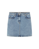 Falda Marsha light denim Marsha sostenible  - silueta