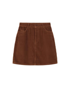 Marsha Brown Corduroy Skirt