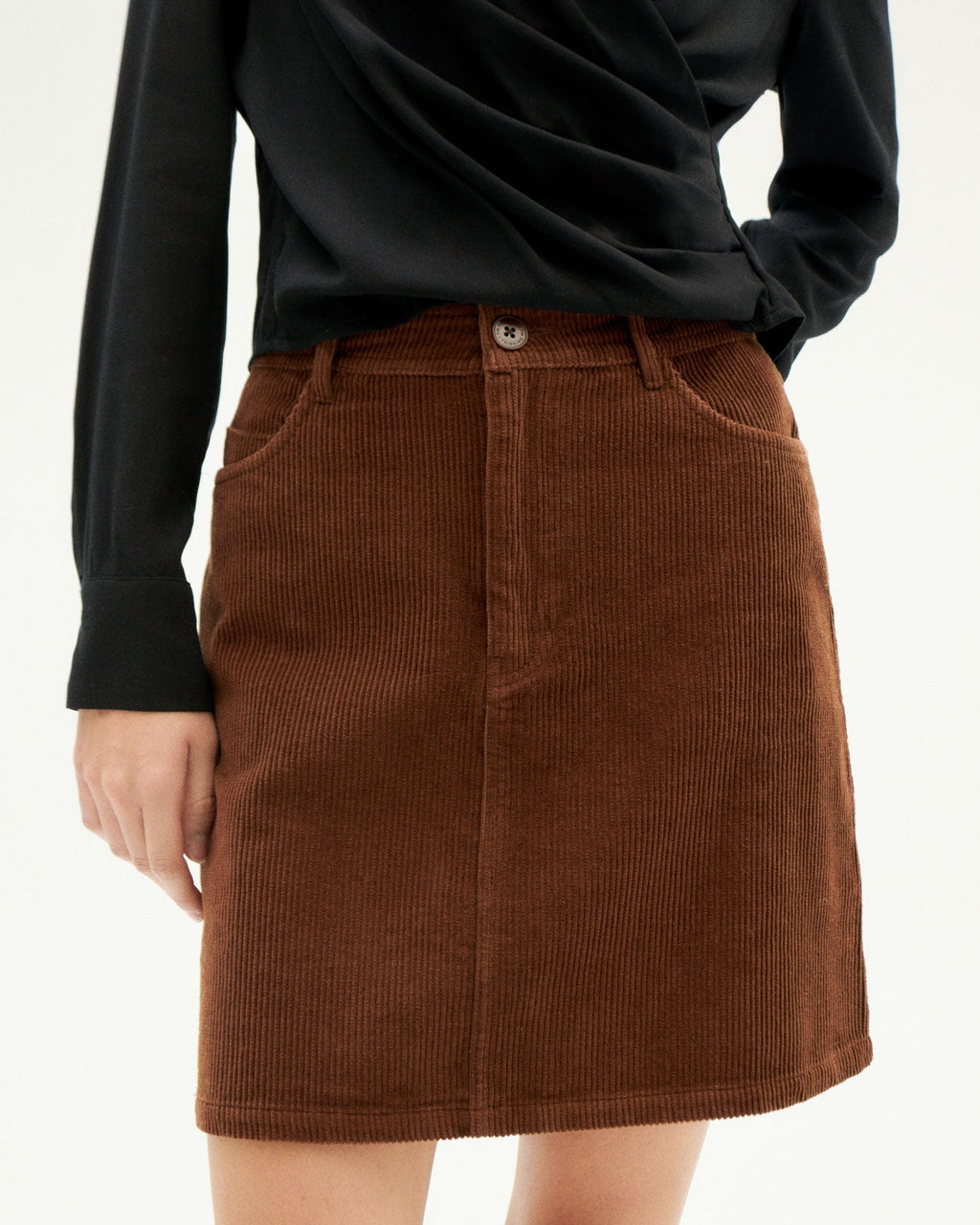 Marsha Brown Corduroy Skirt