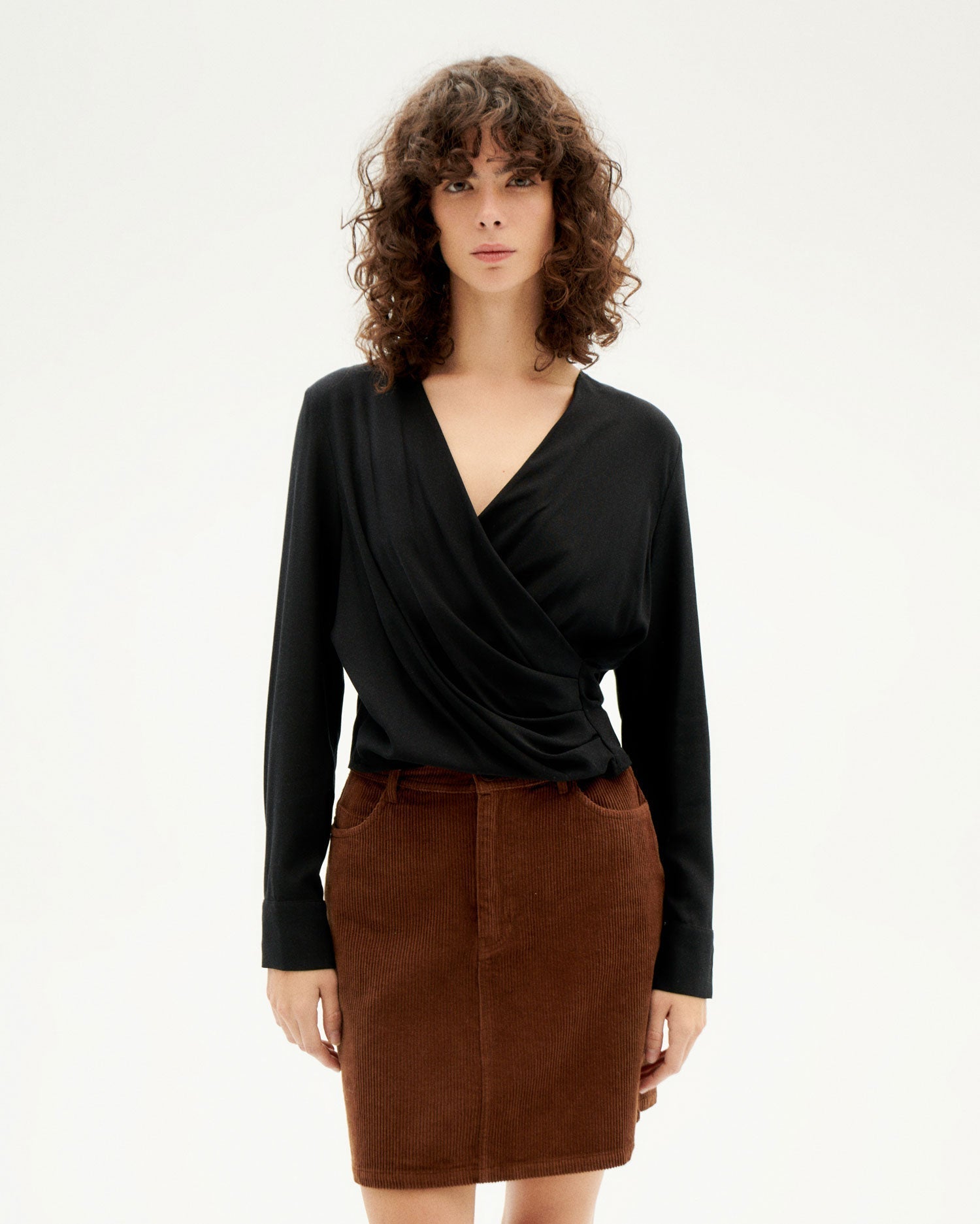 Marsha Brown Corduroy Skirt