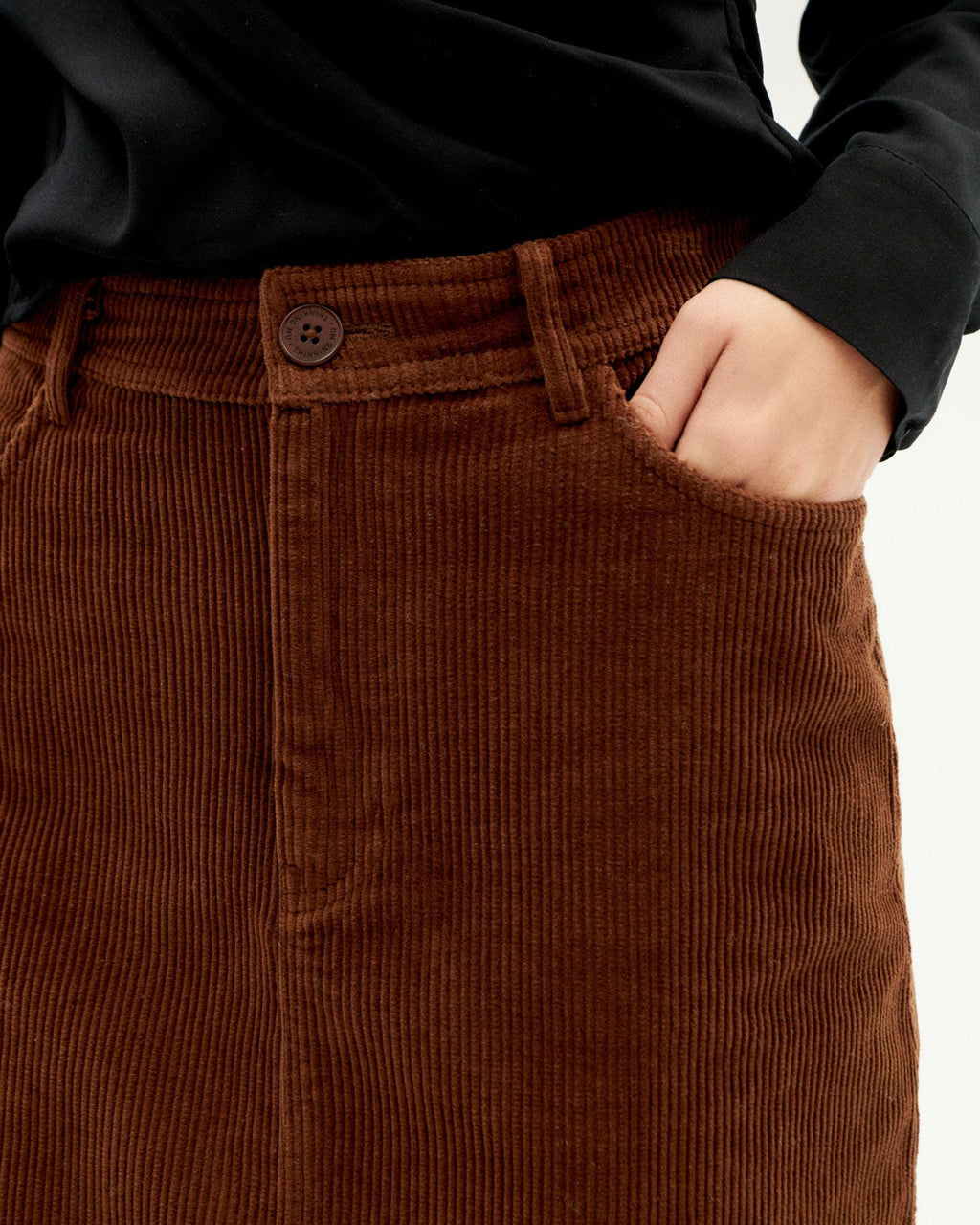 Marsha Brown Corduroy Skirt