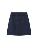 Falda azul Neel sostenible-silueta-1