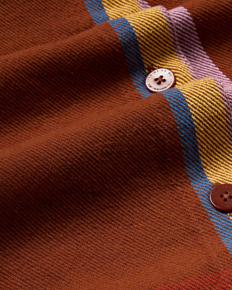 Falda marrón charlie blanket Iggy sostenible - silueta 2