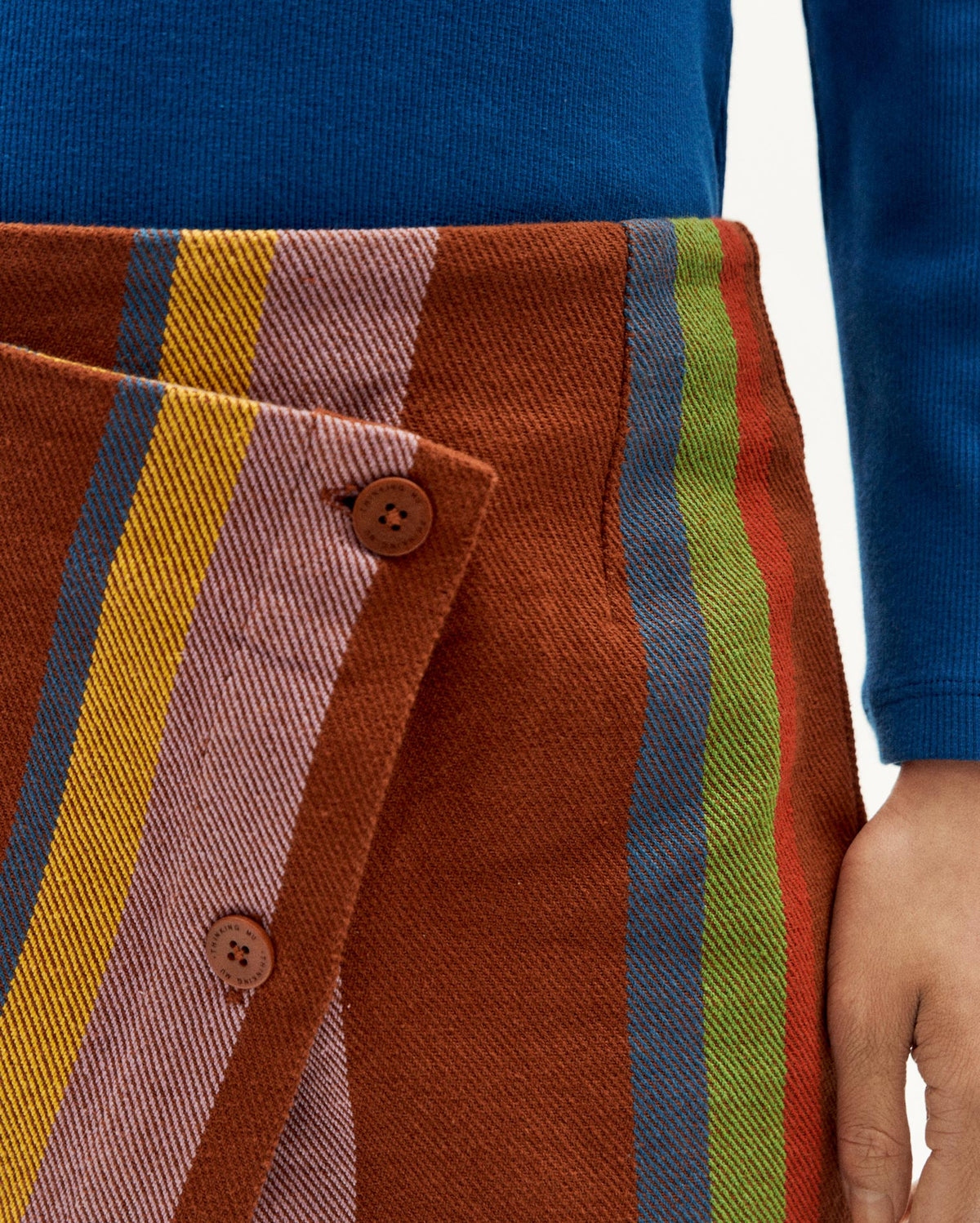 Charlie Iggy Blanket Skirt - Brown
