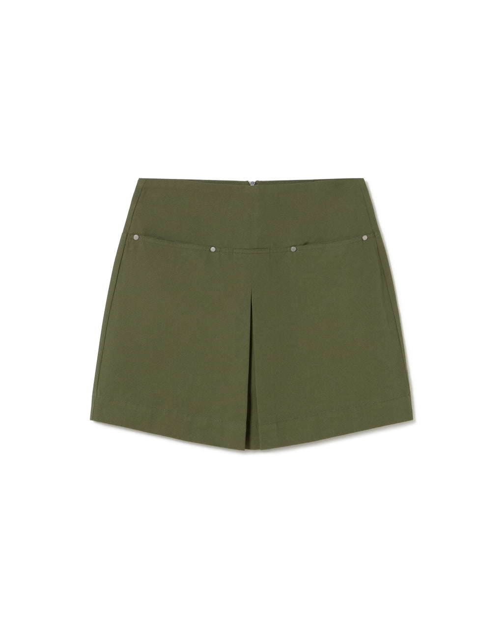 Falda verde Mabel sostenible - silueta 1