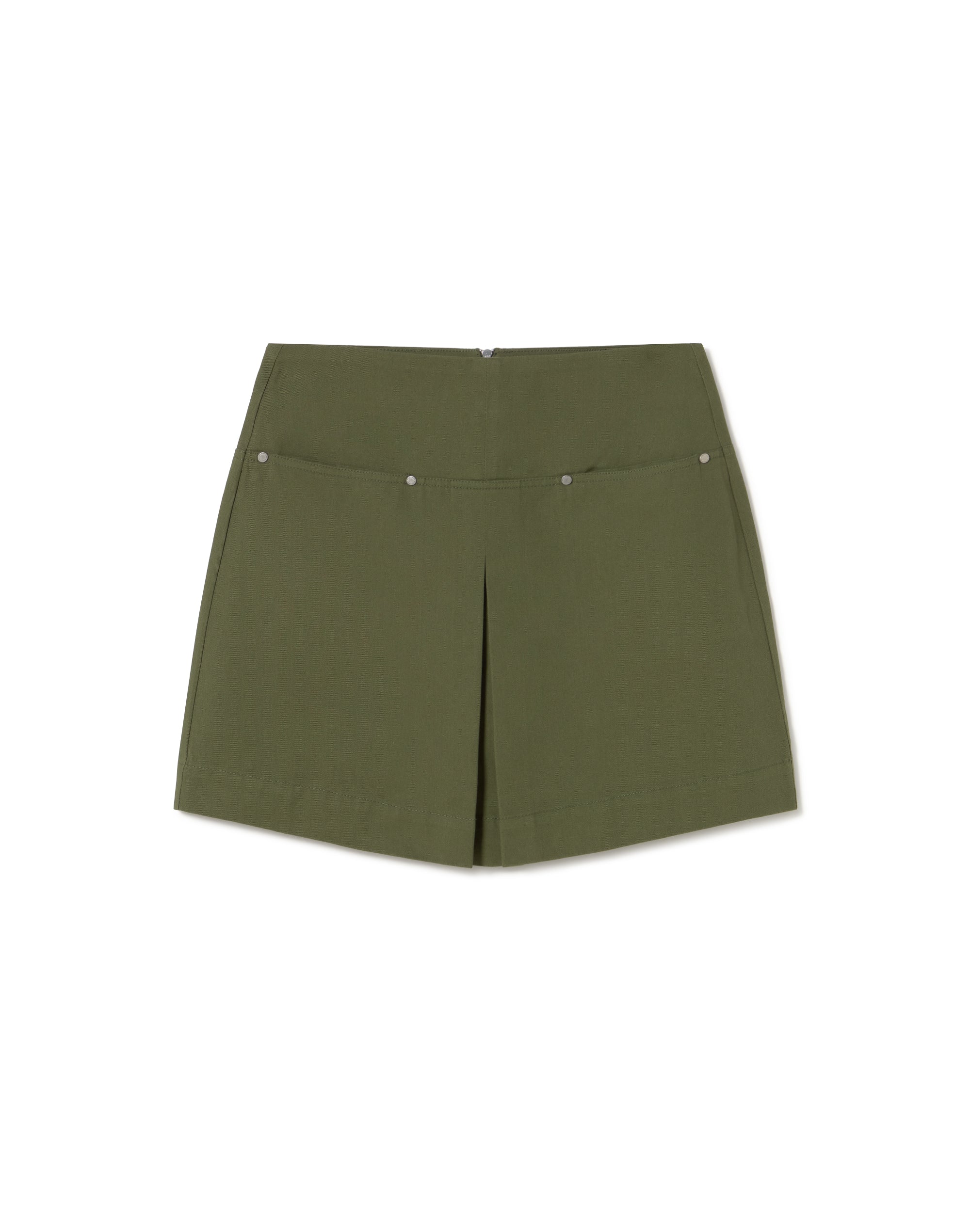 Falda verde Mabel sostenible - silueta 1