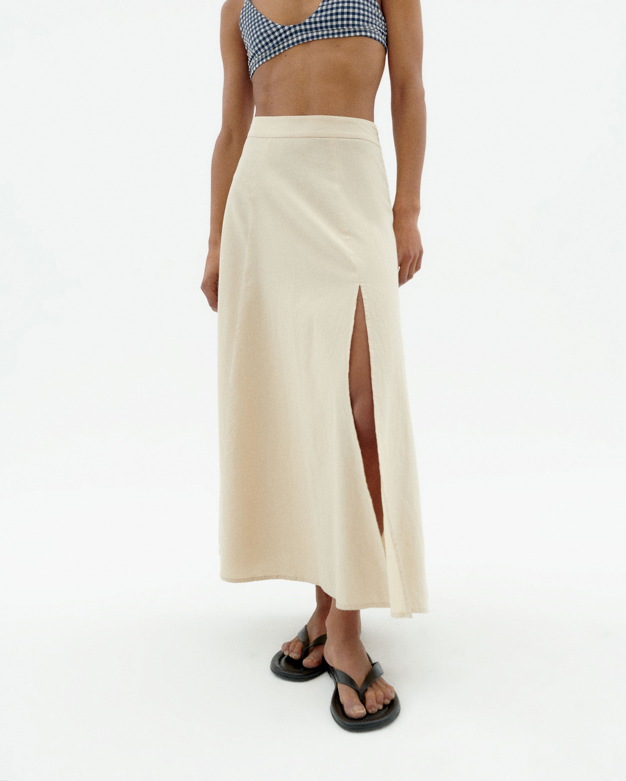 Falda cruda marygold Tora sostenible-1