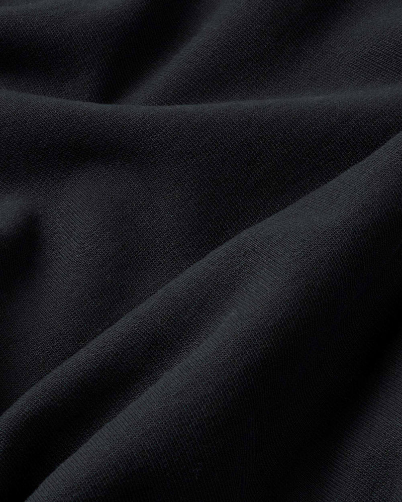 Sudadera negra Here comes the sun sostenible-6