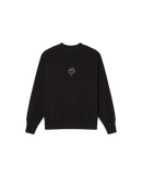 Sudadera negra New sol sostenible  - silueta