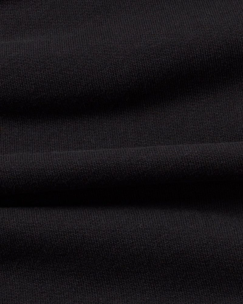 Sudadera negra New sol sostenible  - silueta 1