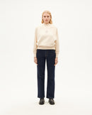 Sudadera blanca soleil Fantine sostenible-2