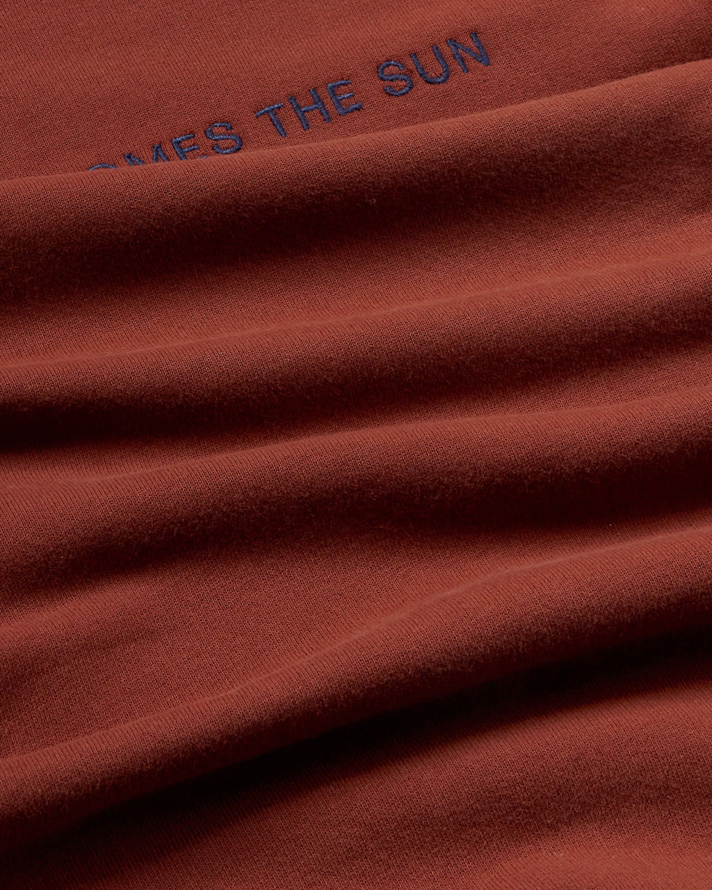 Sudadera marrón Here comes the sun Fantine sostenible-silueta-2