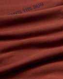 Sudadera marrón Here comes the sun Fantine sostenible-silueta-2