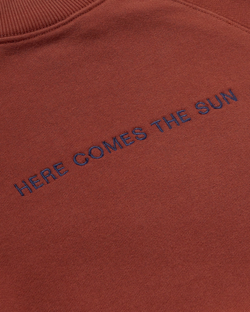 Sudadera marrón Here comes the sun Fantine sostenible-silueta-3