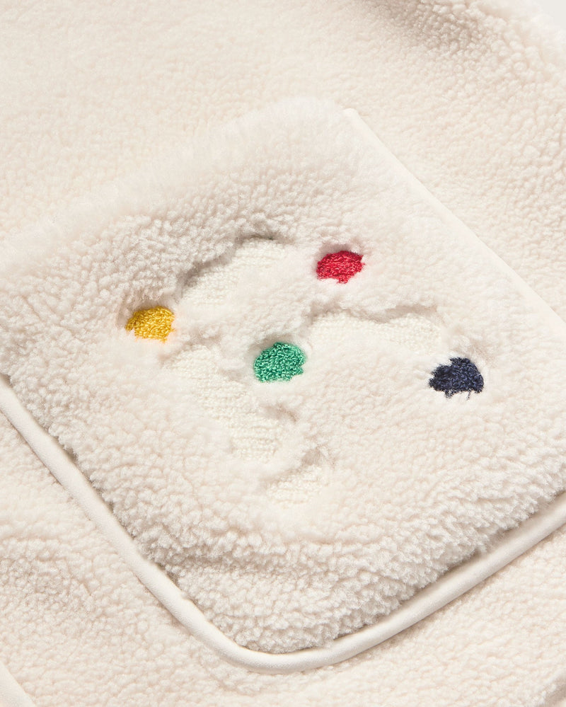 Chaqueta cruda borreguito Kourtney sostenible - silueta 4