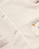 Chaqueta cruda borreguito Kourtney sostenible - silueta 5